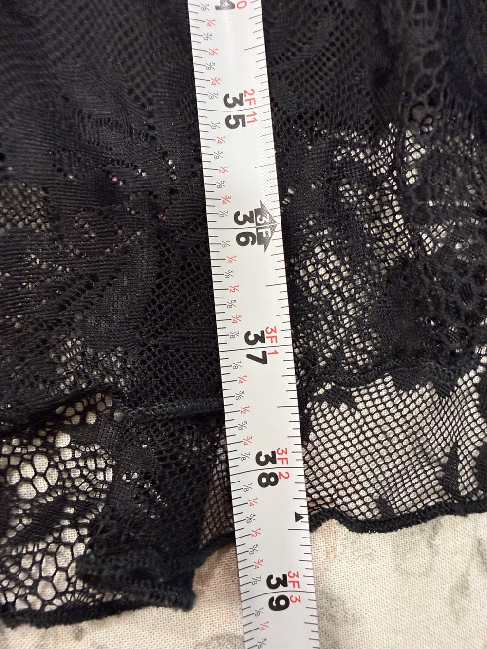 Vintage Spencer Alexis Black Tiered Lace Maxi Skirt Size M Whimsigoth Witchy - Picture 6 of 9